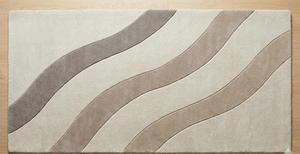 Alfombra Moderna de Lana Anudada a Mano, Diseño Abstracto Neutro, Antideslizante, Suave y Contemporánea para Sala de Estar o Dormitorio - Product Image 6