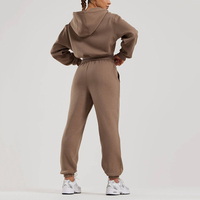 Pantalon de survêtement d'hiver pour femme de qualité supérieure avec logo personnalisé, taille élastique, vente en gros, joggers décontractés et pantalons amples pour femme