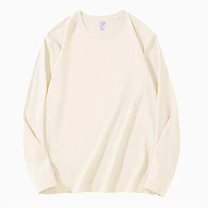 เสื้อยืดแขนยาวคุณภาพสูง ผ้าฝ้าย 100% เสื้อยืดแขนยาวแฟชั่นผู้ชาย ป้องกันรอยยับ เสื้อยืดแขนยาวผู้ชาย - Product Image 2