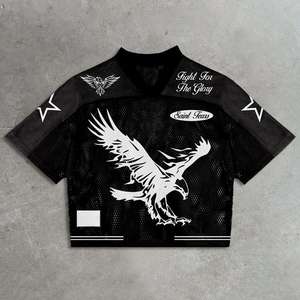 T-shirt d'été en maille respirante imprimé de qualité supérieure, grande taille, pour hommes et femmes, style streetwear, marque privée - Product Image 3