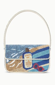 Sac messager léger et grande capacité pour femme, style bohème moderne indien, brodé et perlé, fait main, idéal pour les soirées d'été - Product Image 3