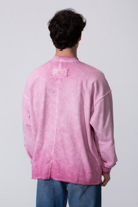 Sweat-shirt Homme Personnalisé avec Logo OEM, Lavage Acide/Stone Washed, Coupe Oversize, 100% Coton Épais 380 GSM, Molleton Tricoté - Product Image 6