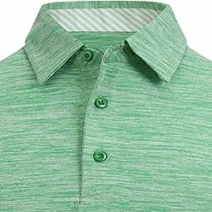 Men Short Sleeve Solid Color for Shirt Regular Fit Casual Breathable Pique Knitted Cotton 140g Gray <b>White</b> Trim Collar Custom - Product Image 6
