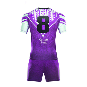 Custom Manufacturer designs sports rugby uniforms utilizing 100% Polyester with Global Supply reach <b>for</b> distributors. - Product Image 5