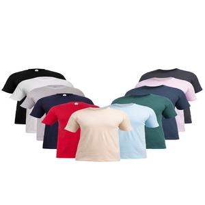 Camisetas de punto lisas informales para hombre, CVC (60/40), 200 gramos, de manga corta, cuello redondo, transpirables y de secado rápido - Product Image 6