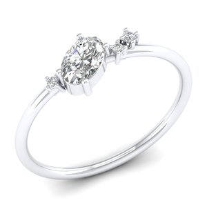 Anillos de Moissanita con Certificación GRA de Oro Rosa Sólido de 14K, Diseño Original REYES, Joyería Fina para Mujer, Elección Perfecta para Compromiso - Product Image 5