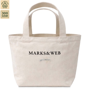 300 GSM Recycled Cotton Promotional Shopping Tote Bag Promotional Shopping 32x20x12 cm Custom Logo Wholesale OEM Model SS438 - Product Image 1