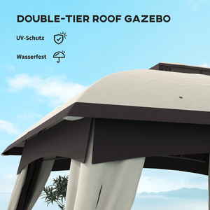 Gazebo/Pergola da Giardino con Tettoia per Esterni e Visibilità Migliorata - Product Image 3