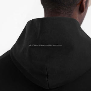 Venta al por mayor OEM de alta calidad de gran tamaño en blanco negro sudaderas con capucha de lana de peso pesado de los hombres boxy personalizado zip up HOODIE - Product Image 6