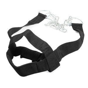 Harnais de tête rembourré épais pour l'entraînement de résistance du cou avec sangles en nylon durables et coutures renforcées - Product Image 2