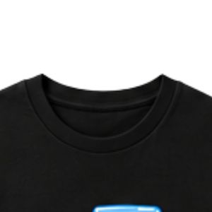 เสื้อยืดคอกลมแขนสั้นสีดำสำหรับวัยรุ่นพร้อมดีไซน์ตัวอักษรประสานกันสำหรับโรงเรียน เสื้อผ้าสตรีทแวร์สวมใส่สบายทุกวัน - Product Image 3