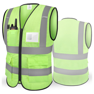 Custom Logo Workwear <b>Uniforms</b> Safety Vest Lightweight Reflective <b>Construction</b> Safety Vest Premium Manufacturer - Product Image 3