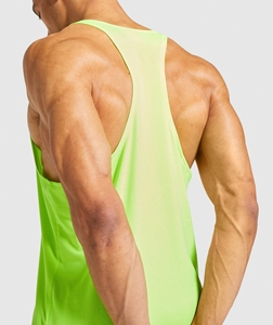 Fabricant OEM – Débardeurs de sport sans manches pour hommes, coupe stringer, en matériau respirant, disponibles en plusieurs couleurs - Product Image 4