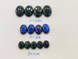 Natural Smooth Gemstone Azurite Oval <b>Lapis</b> <b>Lazuli</b> Cabochon 8*10mm 10*14mm 13*18mm Stone <b>Rings</b> Jewelry Making - Product Image 1