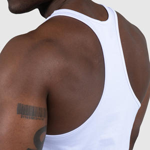 เสื้อกล้ามแบบสั่งทำพิเศษ ระบายอากาศได้ดี เหมาะสำหรับออกกำลังกาย ผู้ชาย สวมใส่สบายๆ ในฤดูร้อน เนื้อผ้าถักหนา เสื้อกีฬา ให้ความรู้สึกเย็นสบาย ผลิตจากผ้าฝ้าย 100% - Product Image 5