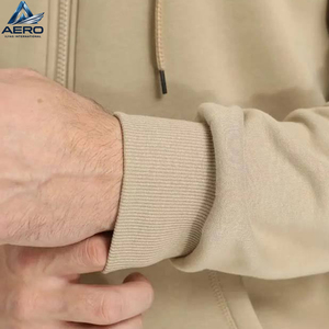 Sudadera con capucha informal de estilo urbano, material suave, ajuste cómodo, con cremallera, transpirable, resistente al viento, ecológica, 100% algodón, para hombre. - Product Image 5