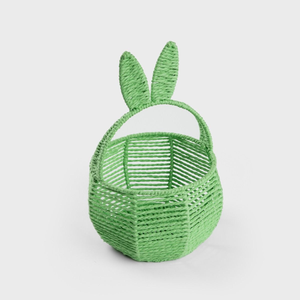 Handwoven Paper Rope Bunny <b>Baskets</b> for <b>Gifts</b> Decorative Storage <b>Basket</b> for <b>Easter</b> Wholesale Price from Vietnam - Product Image 1
