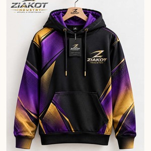 Wholesale Direct Ziakot Industry Custom Stitched <b>Burgundy</b> Gray-White Football Pullover Sweatshirt <b>Hoodie</b> - Product Image 4