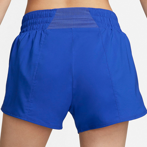Blue Men's High Waist Elastic Waist Solid Front Logo Sports <b>Shorts</b> Quick Dry Breathable Knitted Running Gym - Product Image 2
