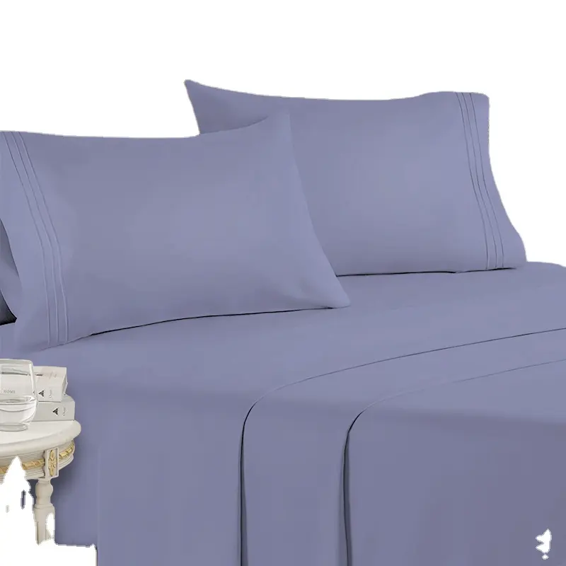 Home Luxe Solide Extra Zacht Alle Grootte Ademend-100% Polyester Huis Textiel Lakens Set Voor Thuis.