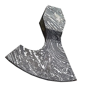 Hacha Jexmoo personalizada de acero de Damasco hecha a mano de calidad premium con funda de cuero, regalo para papá, hecha a mano, estilo industrial. - Product Image 6