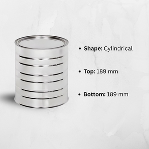 กระป๋องอาหารทรงกระบอกเคลือบเงา-189 มม. - Product Image 2