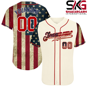 Maillot de baseball personnalisé imprimé par transfert thermique, entièrement boutonné, 100 % polyester, respirant, anti-humidité, manches courtes, pour le sport - Product Image 4