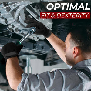 Guantes de Trabajo Mecánicos Amara de Cuero Sintético de Alta Calidad, con Pantalla Táctil, Flexibles, Transpirables, con Dorso de Spandex, Unisex - Product Image 5