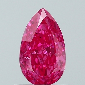 Diamant de laboratoire CVD rose vif fantaisie SI1 de 0,90 ct, taille poire, non monté - Product Image 1