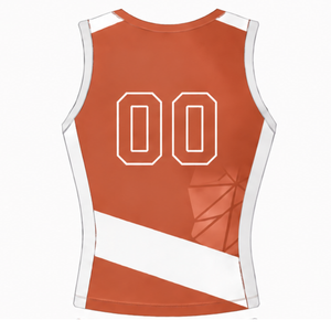 Maillot de football orange brûlé sans manches, uniforme sportif, tenue d'entraînement d'équipe, vêtements personnalisés, vêtements de performance - Product Image 2