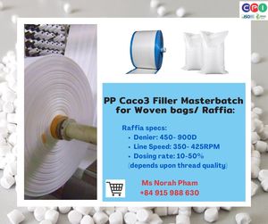 PP Filler Masterbatch Cao3 Filler Polypropylene <b>Granules</b>/Pellets 70-84%CACO3 Injection Molding Grade White Pellets CPI Vietnam - Product Image 1