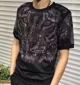 Camiseta de Hombre Personalizada con Diseño Slim Fit, 100% Algodón, Cuello Redondo, Negra, con Pedrería, Logotipo Personalizado - Product Image 6