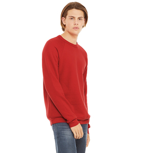 เสื้อสเวตเชิ้ตแขนยาวคอวีทรงปกติสำหรับผู้ชาย สีแดง ผ้าถัก สวมใส่สบายๆ สำหรับฤดูใบไม้ร่วง สีพื้น ผ้าฝ้าย 100% - Product Image 3
