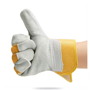 Premium Quality Cowhide Split Leather Driving Gloves Industrial Safety Hand Protection Abrasion Resistant Gardening Gloves - Product Image 4