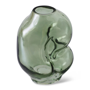 Vase en verre coloré soufflé à la main, organique, solide, artisanal, décoratif, pour la décoration de la maison - Product Image 5