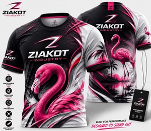 Camiseta Deportiva 3D ZIAKOT para Hombre, Diseño Nuevo, Estampado de Grafiti Personalizado, Blanco-Azul Claro - Product Image 6
