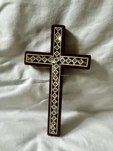 Azulejo de pared con Incrustaciones de nácar de alta calidad al por mayor, decoración de pared con Cruz colgante hecha a mano de Falak World Export - Product Image 4