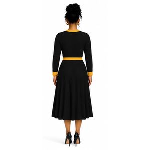 Women Button Down <b>Dress</b> Elegant <b>Long</b> Sleeve Midi Style Casual Formal Fashion Outfit Comfortable Custom Wholesale Ladies Clothing - Product Image 2