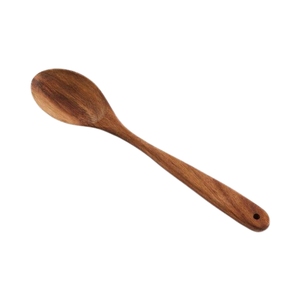 Cuillère à riz en bois de teck écologique, spatule de cuisine antiadhésive, cuillère de service artisanale en bois naturel avec accroche - Product Image 2