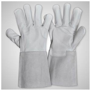 Guantes de Soldadura TIG de Cuero Vacuno para Trabajo Industrial, Nueva Llegada, Venta Caliente, Logotipo Personalizado, Protección de Seguridad, Guantes de Trabajo para Soldador - Product Image 5
