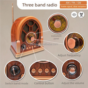 Radio rétro vintage NS-7228BT NNS avec haut-parleur, Bluetooth, USB, TF, <span class=keywords><strong>FM</strong></span>, AM, SW, radio de bureau portable décorative - Product Image 4