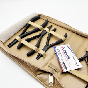 Ensemble d'outils professionnels pour extensions de cheveux, kit d'outils d'installation de tissage et d'extensions de cheveux pour coiffeurs et esthéticiennes en salon - Product Image 6