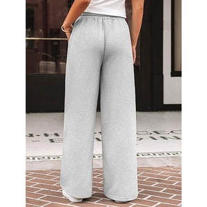 Pantalon de survêtement ample pour femme, pantalon de voyage décontracté à taille haute, pantalon de jogging confortable pour l'automne et l'hiver - Product Image 4