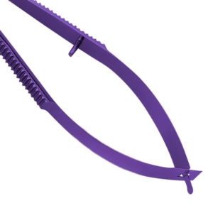 Tijeras Curvas de Acero Inoxidable de Alta Calidad HARBOR INDUSTRY, para Diestros, Mango Morado Antideslizante, Hoja Afilada, OEM - Product Image 5