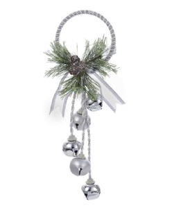 Campana Navideña Metálica Personalizable con Acabado Rústico para Decoración Navideña, Eventos de Celebración en Interiores y Exteriores - Product Image 1