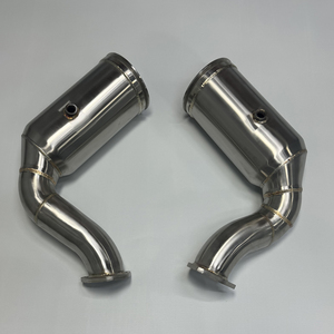 Downpipe ad alte prestazioni per Porsche <span class=keywords><strong>Cayenne</strong></span> Turbo <span class=keywords><strong>S</strong></span> E3 4.0T (2018 +) - 304 aggiornamento in acciaio inossidabile - Product Image 3
