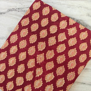 Tela de algodón reutilizable con estampado floral ecológico, diseño personalizado, estampado a mano, proveedor de pedidos al por mayor. - Product Image 1