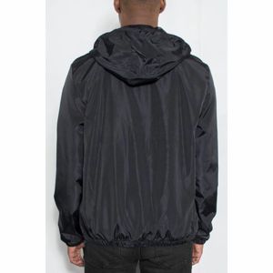 Chaqueta Impermeable de Nylon para Hombre 2025, Cortavientos Suave con Puños Elásticos y Cremallera, Material de Lona, Grosor Delgado - Product Image 2