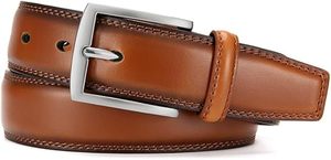 Ceintures habillées élégantes pour hommes 2026 en gros – Cuir véritable marron de haute qualité avec boucle en alliage, logo personnalisé, OEM, pour jeans sur mesure - Product Image 3