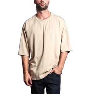 Camiseta de Hombre Lisa de Algodón 100% de Primera Calidad a Precio de Mayoreo, Personalizada con el Logotipo de su Marca, Camiseta Informal de Hombre de Talla Grande - Product Image 4